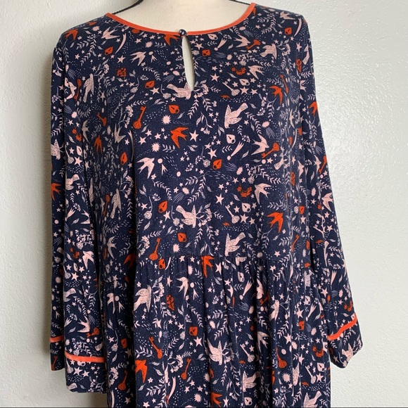 Boden Dreamy Sparrow Dress Size 16 - Picture 3 of 11